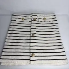 そ*ば様 【SHEIN】DAZYストライプニットワンピース オフショル　ロングワ