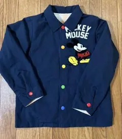 BREEZE ミッキーマウス刺繍ジャケット リバーシブル　130cm ネイビー