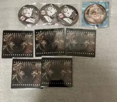 鬼滅の刃 不死川実弥 缶バッジ、フィルム風クリアカード 9点