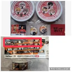 くら寿司　ハイキュー!!　皿　ピンバッチ　カード　マスキングテープ