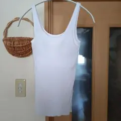 マイカ＆ディール　カップインリブタンクトップ