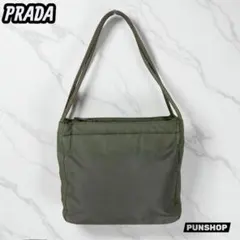 PRADA プラダ ナイロン ハンドバッグ グリーン レディース ブランド