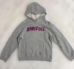 00s Y2K BABYDOLL 메탈릭 로고 파커 헤세이 걸 해외