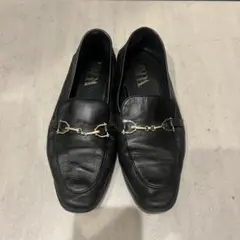 ZARA 黒 ローファー 金具付き