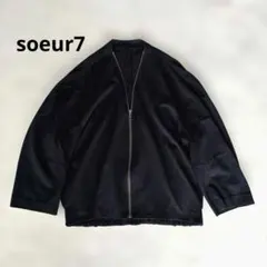 美品✨ヤマダヤ soeur7 【日本製・洗える】ジップアップ サマー ジャケットのサムネイル