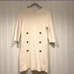 モテ系☆ ジルスチュアート　ニットワンピース　オフホワイト