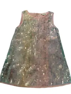 H&M トップス　ピンク　スパンコール ノースリー110cm