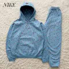 NIKE × ハローキティー コラボ セットアップ パーカー＆パンツ 総柄 M