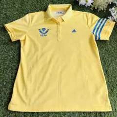 116美品adidas アディダス ゴルフ ポロシャツ レディース 黄色 夏のサムネイル
