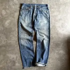 リーバイス 505 ストレート W32 L32 鬼ヒゲ フェード ダメージ 古着