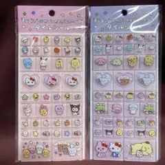 チェゴシム サンリオキャラクターズ タイルシール 2枚セット