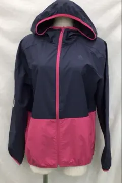 U075N レディース ジップアップパーカー 春秋 紺 adidas L 3/3