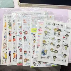 ポンタボン キャラクターシール8セット46枚（ページ）