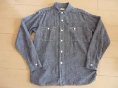 美品　ウエアハウス　ブラック　シャンブレー　シャツ　38