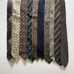ネクタイ10本まとめ売り 多様なデザイン