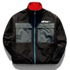 TWN ダブルフェイスリバーシブルジャケット ブラック レッド バイカラー