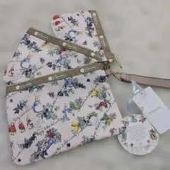 新品　レスポートサック　3連ポーチ　ピーターラビット　コラボ　3点セット