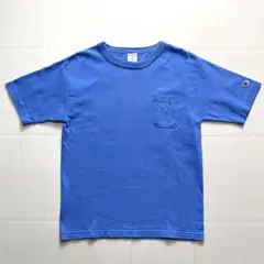 【USA製】Champion T1011 POCKET-Tee M.BLUE