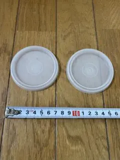 タッパーウェア　保存容器用 蓋 2個セット 直径約8.5cmのサムネイル