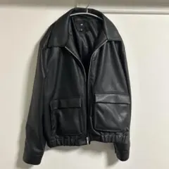レザージャケット ボンバージャケット風