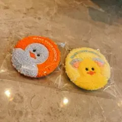 mojojojo ふわふわ缶チャーム　ひよこ2個セット