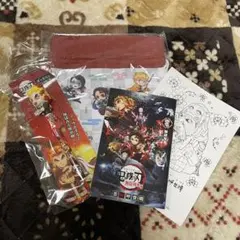 鬼滅の刃セット　無限列車　巾着小物入れ　ボールペン