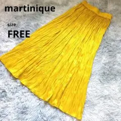 美品　マルティニーク　ロングスカートFREEサイズ ゴールド系　オーバースカートのサムネイル