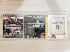 【値下げ】PS3 3本セット　ウイイレ コールオブデューティ オブリビオン