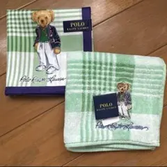 【2枚セット】Polo Ralph Lauren テディベア ハンカチ　ラルフ