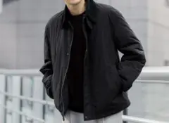 GLOBAL WORK ライトウォーム襟切り替えブルゾン