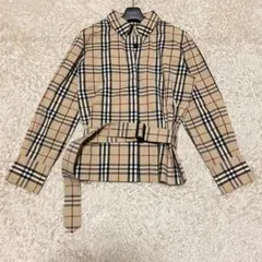 バーバリーロンドン　ステンカラーコート　大きいサイズ　ノバチェック　ジャケット