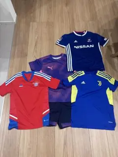 ジュニア、サッカープラシャツ、パンツ等セット ユベントス、バイエルン、マリノスのサムネイル
