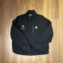 ★新品　カーハート　ストームディフェンダー　企業ロゴ　サイズS　黒　防水　レア Carhartt カーハート #104670 Storm Defender? Loose Fit Heavyweight