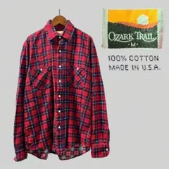 OZARK TRAIL プリントネルシャツ M プリネル アメリカ製