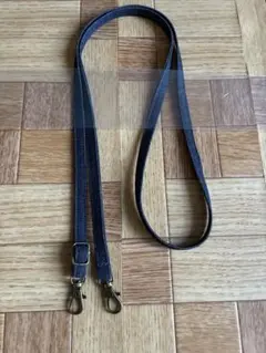 (2)ハンドメイド　デニム　バッグ　ショルダーベルト　ショルダーストラップ