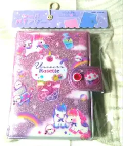 ユニコーン＆シマエナガ　シール帳　マイシールバインダー　 はってはがせるシール帳