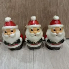 【未使用品】サンタクロース　キャンドル　3点セット
