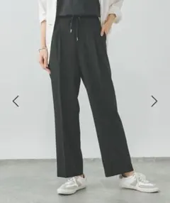 GLOBAL WORKリラックススマートストレートパンツ