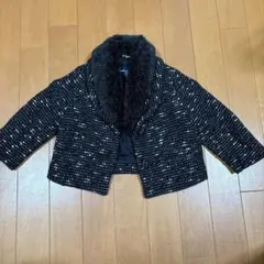 COMME CA DU MODE ファー付きジャケット 95A