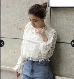 CADUNE レース長袖トップスのサムネイル