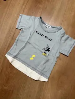 シューラルー　ミッキー重ね着風Tシャツ　90㎝