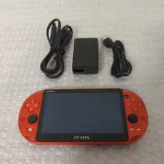 【動作確認済◎】psvita pch-2000 メタリックレッド 本体+充電器