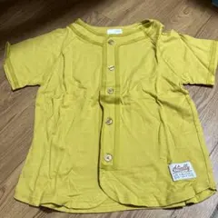 b.ROOM キッズ ベースボールシャツ風Tシャツ 130