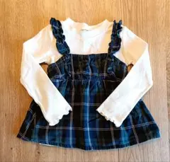 【branshes】チェックカットソー 110