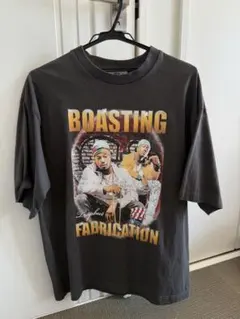 ボディグラフィックTシャツ 半袖 ダークグレー