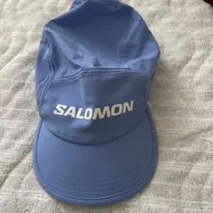 SALOMON 青 キャップ