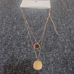 H&M 2連　ネックレス ゴールドカラー　べっ甲のサムネイル