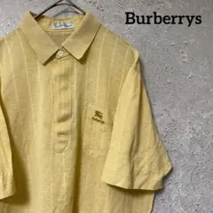 90's Burberrys バーバリー ポロシャツ 半袖 ワンポイント L