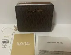 新品未使用　マイケルコース　二つ折り財布　MKシグネチャー