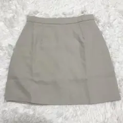 新品　GRL ベージュ キュロット バックジッパー　無地　シンプル　L